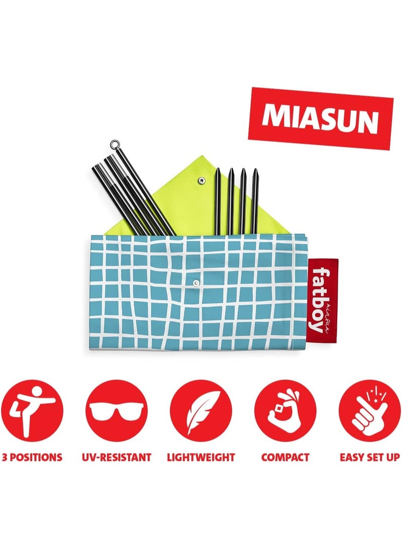 Fatboy Miasun Beach Tent |3 m² of shade | Fits 2 adults and 2 kids | cotton fabric with aluminum poles and ground pegs | Lightweight and compact | 330x190x140 cm - Venice - Image 5